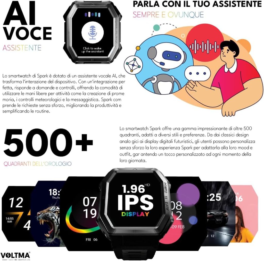 VOLTMA SPARK Smart Watch negro